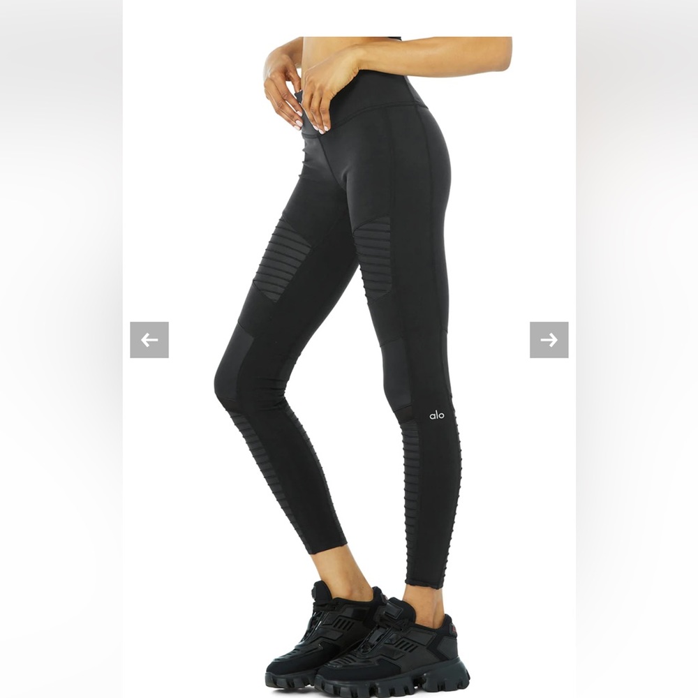 Alo Yoga Black XXS Moto Leggings NWOT